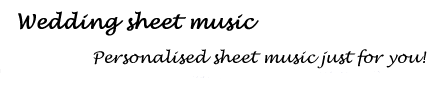 wedding sheet music arrangements